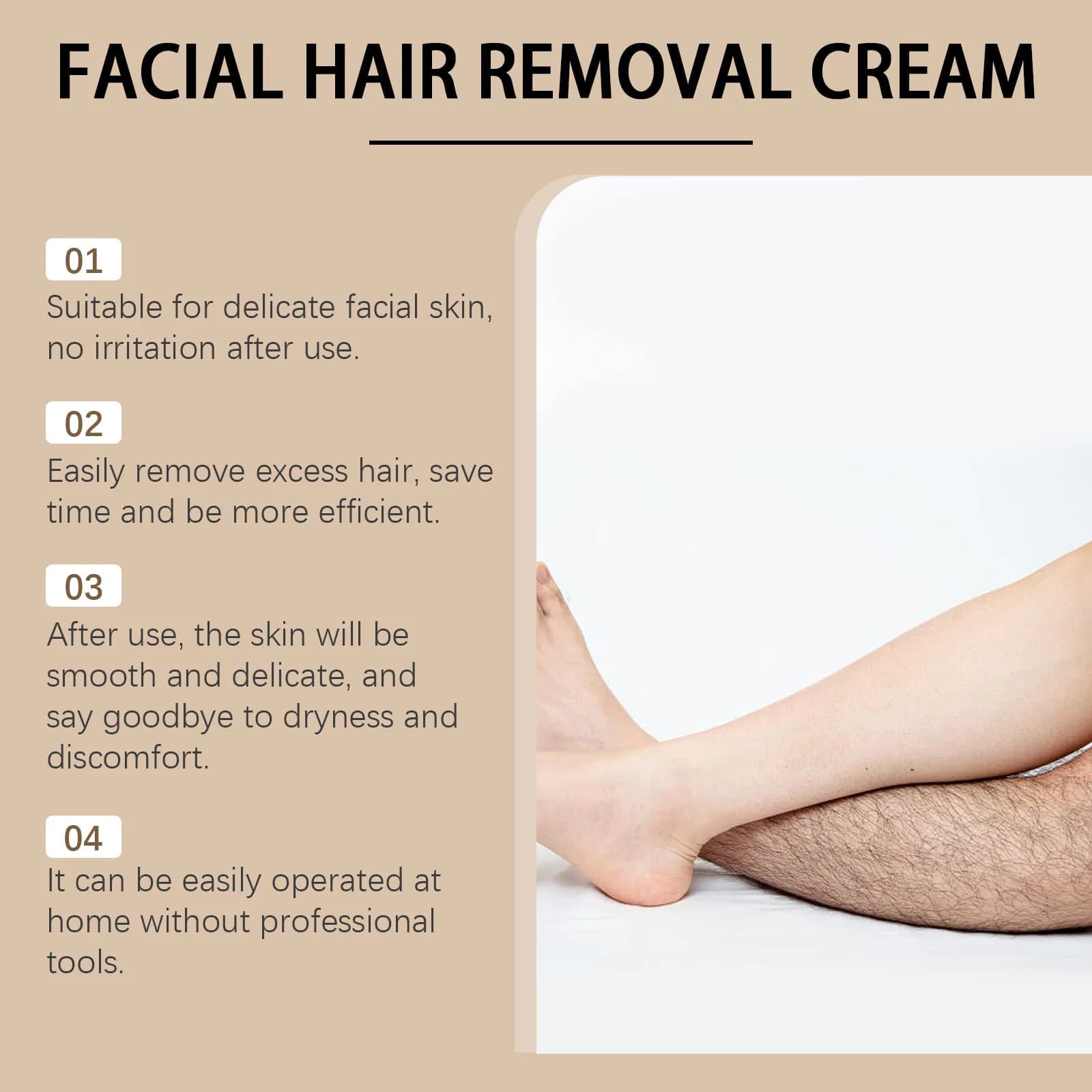 coconut hair removal cream tube — image 5