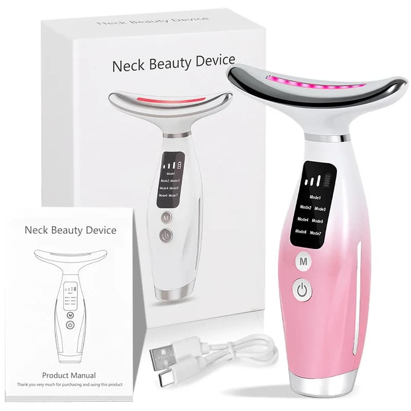 7-color EMS micro-current facial and neck massager — image 7