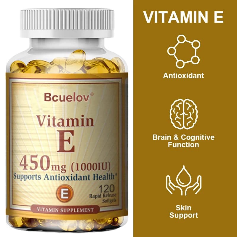 Vitamin E 1000 IU softgel capsules — image 3