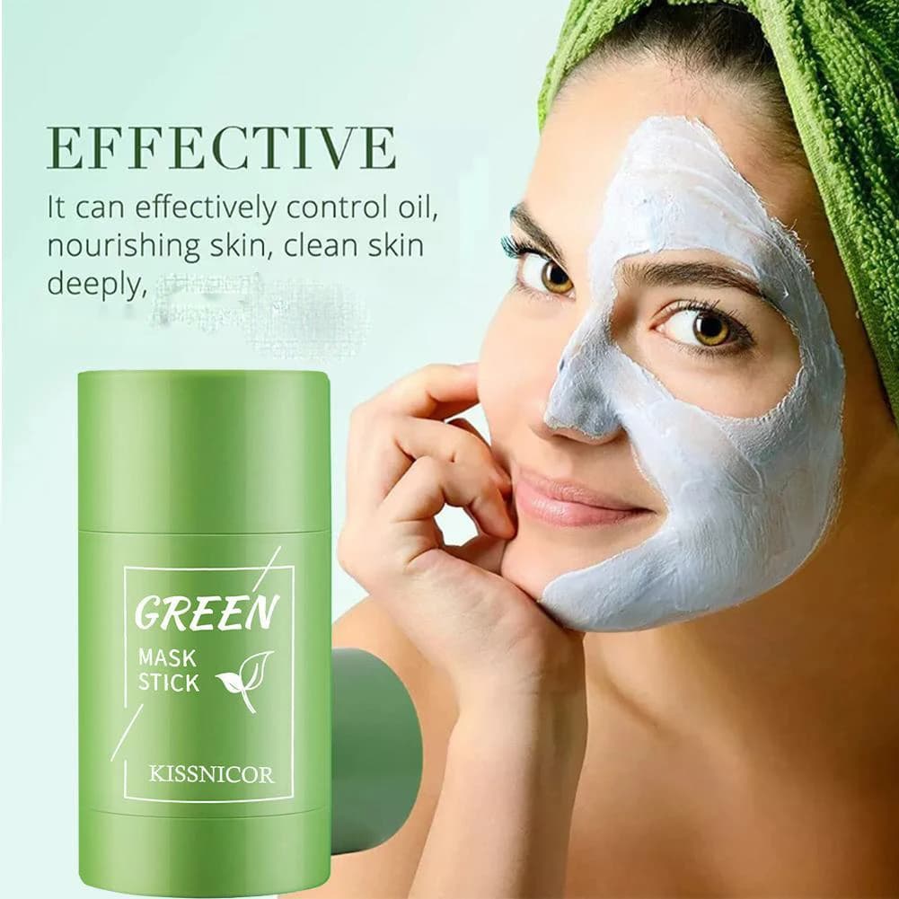 green tea facial mask in a jar — image 6