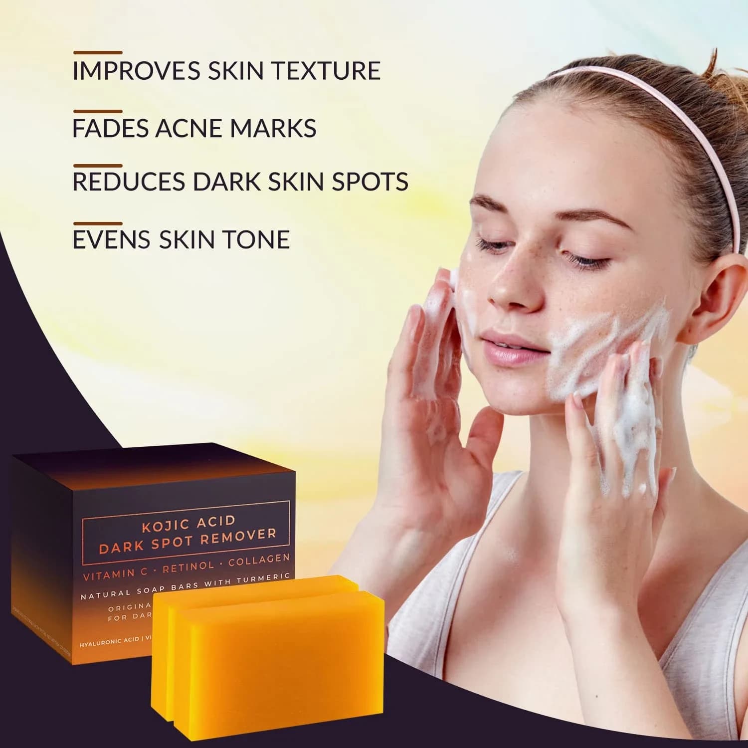 handmade kojic acid dark spot remover soap — image 5