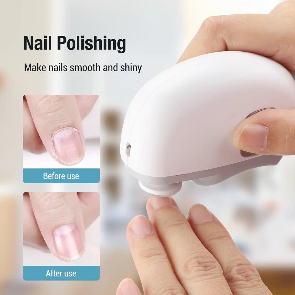 electric nail clipper with anti-splash trimmer — image 4