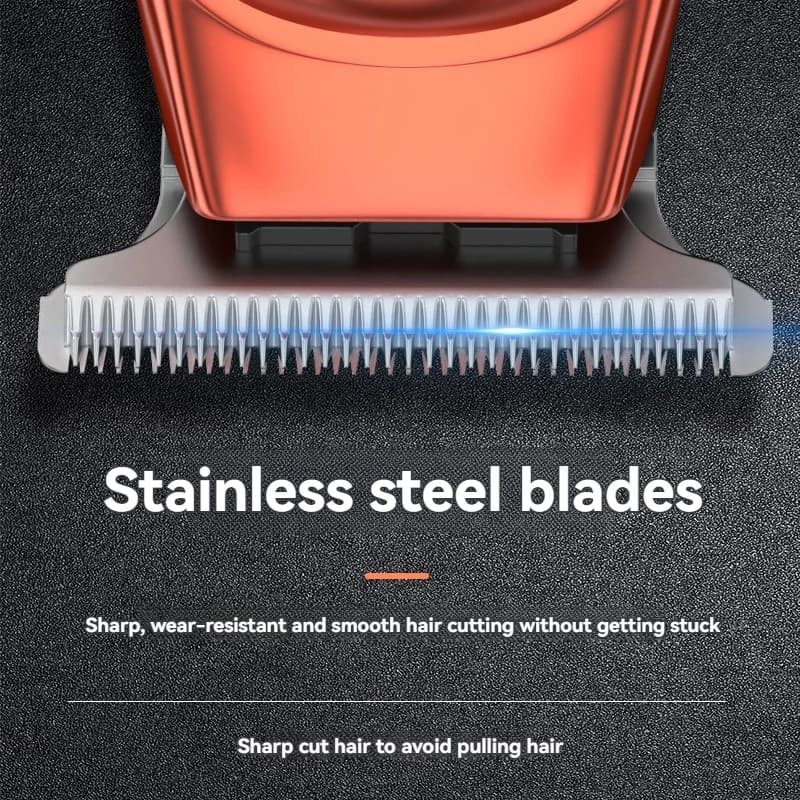stainless steel rechargeable electric hair clipper — image 3