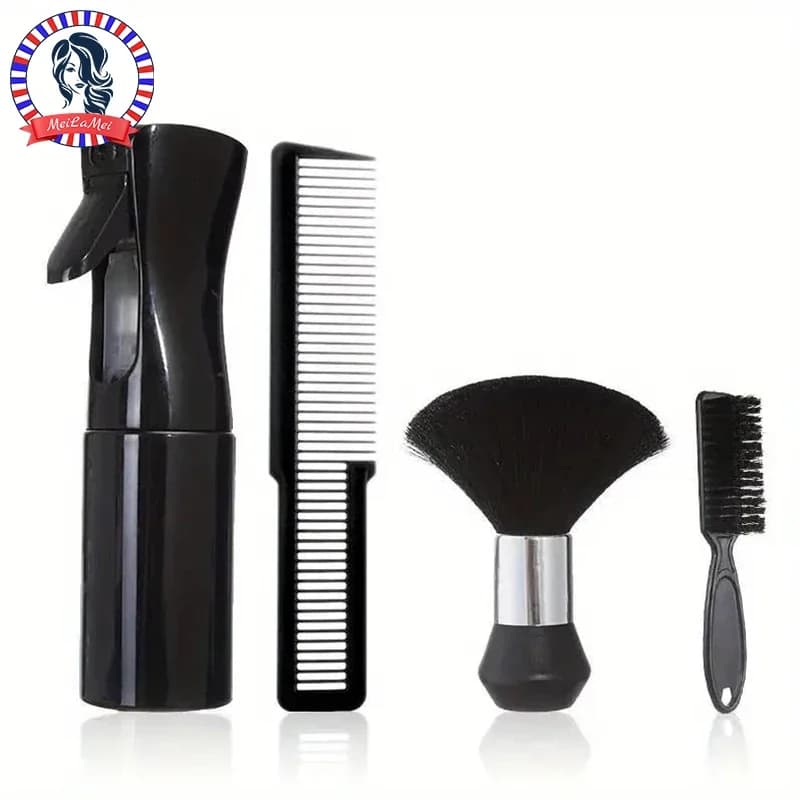 spray bottle and nylon comb barbershop set — image 1