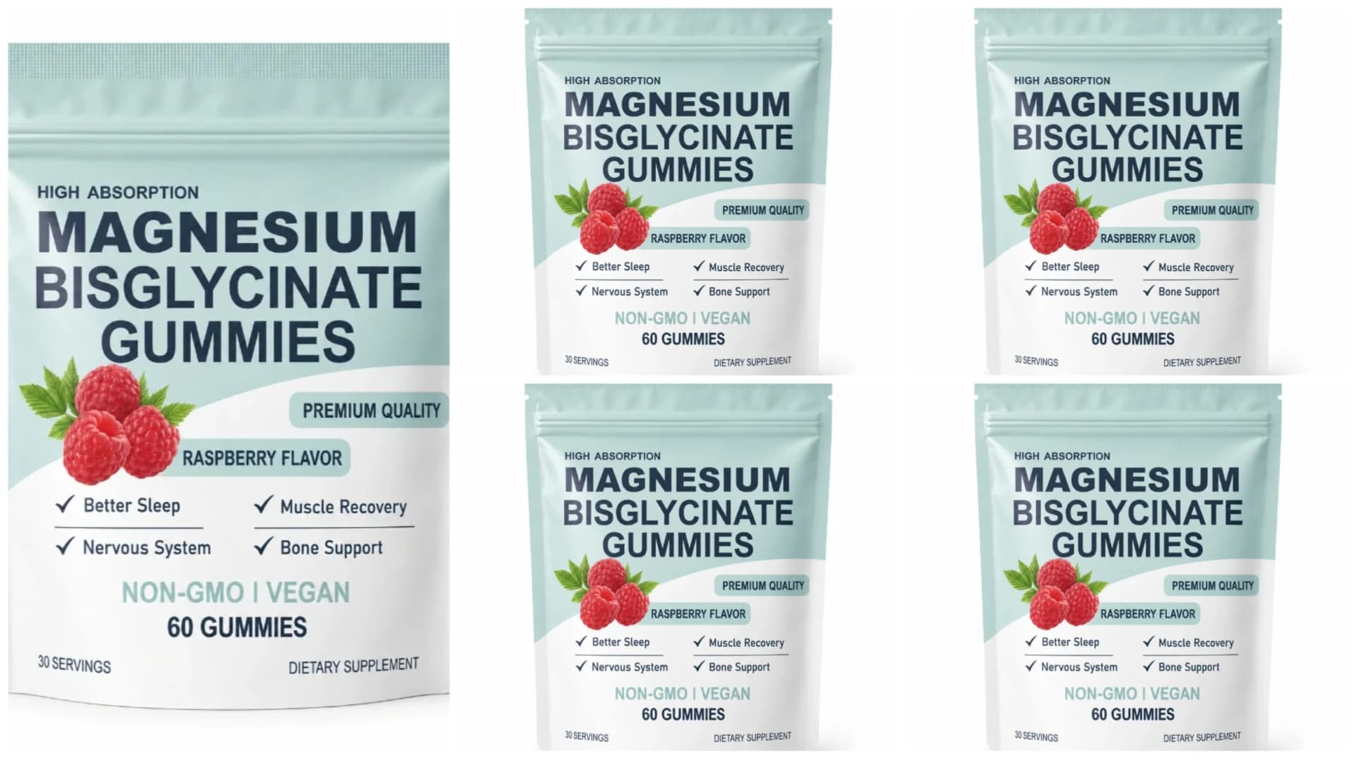 vegan raspberry magnesium bisglycinate gummies — image 8