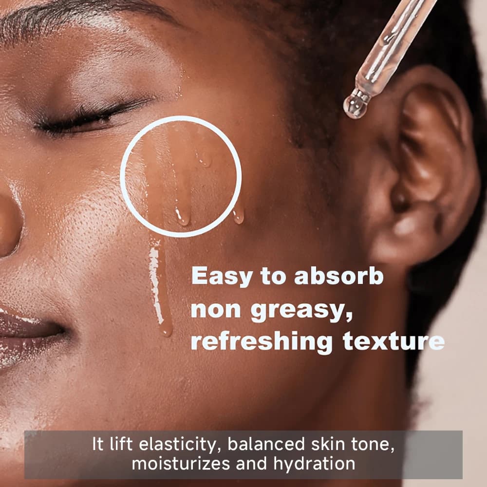Retinol and resveratrol brightening facial serum bottle — image 3