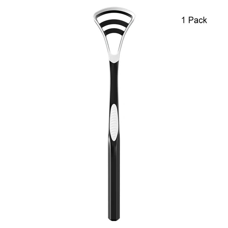 Food‑grade silicone tongue scraper brush in three colors — image 7
