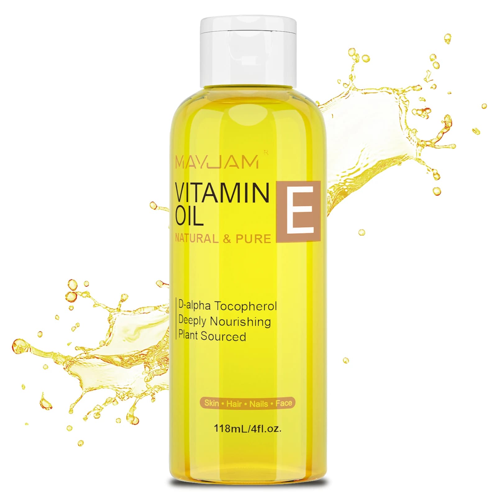 Natural vitamin E face oil bottle — image 1