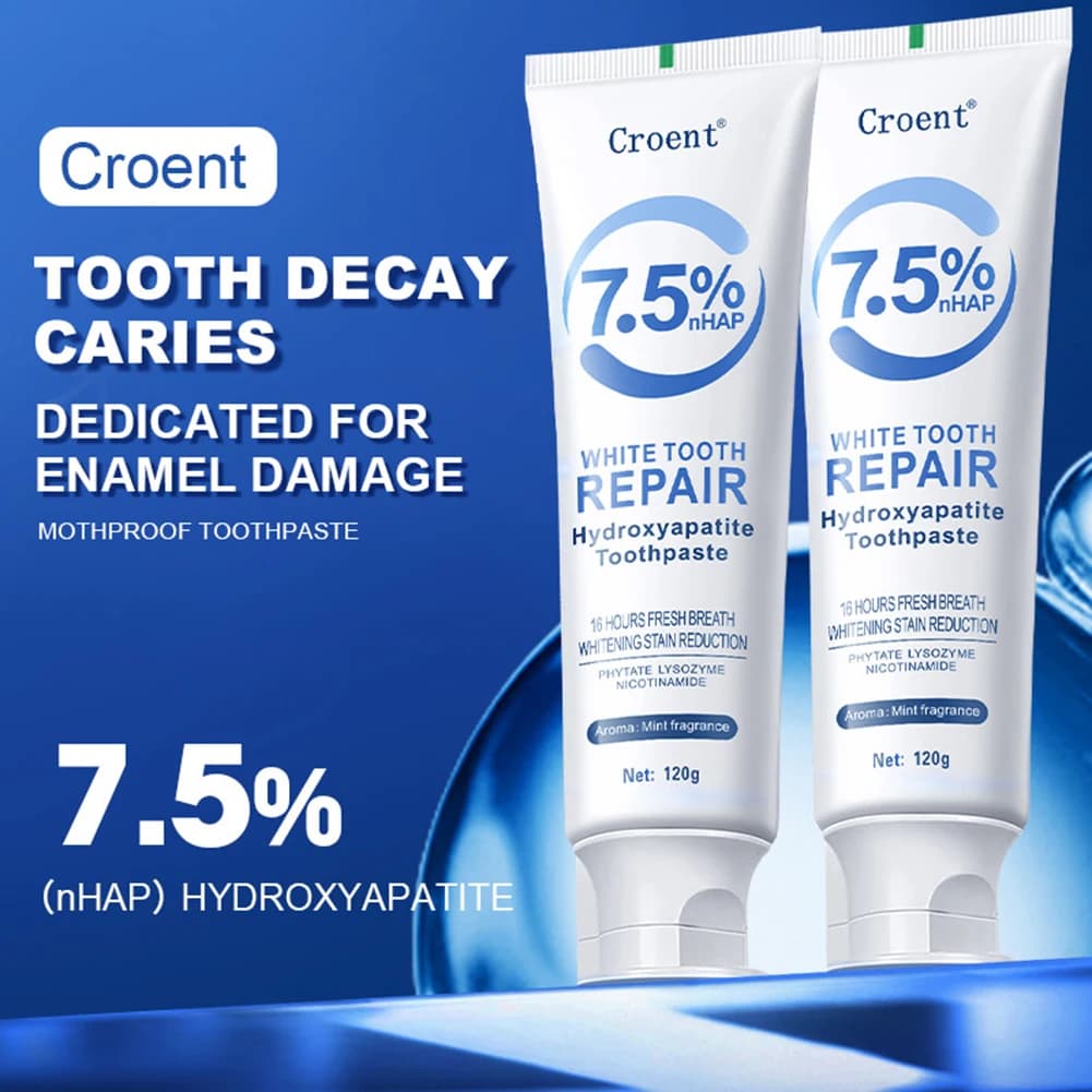 tube of hydroxyapatite toothpaste in gentle mint — image 3