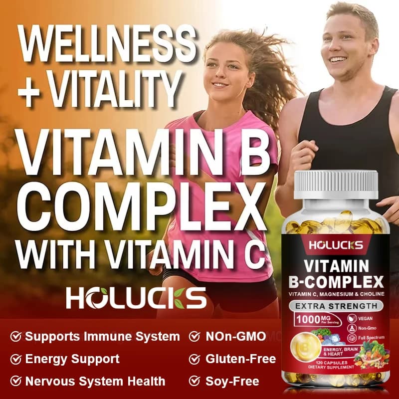 bottle of vitamin b complex supplement — image 5