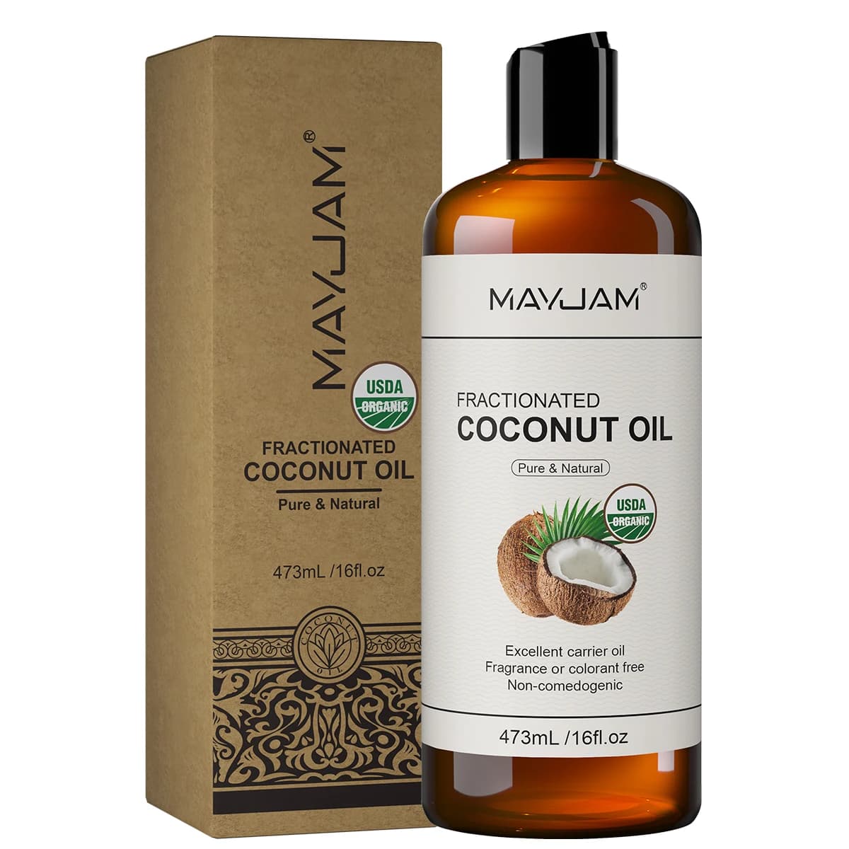 cold-pressed organic coconut oil bottle — image 7
