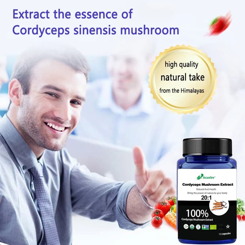 vegetarian cordyceps mushroom extract capsules — image 5