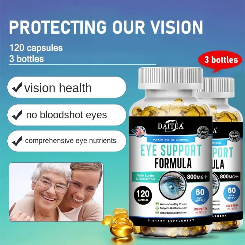 bottle of eye support supplement with vitamins and minerals — image 3