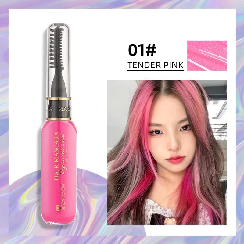 disposable colored hair mascara with multiple shades — image 4