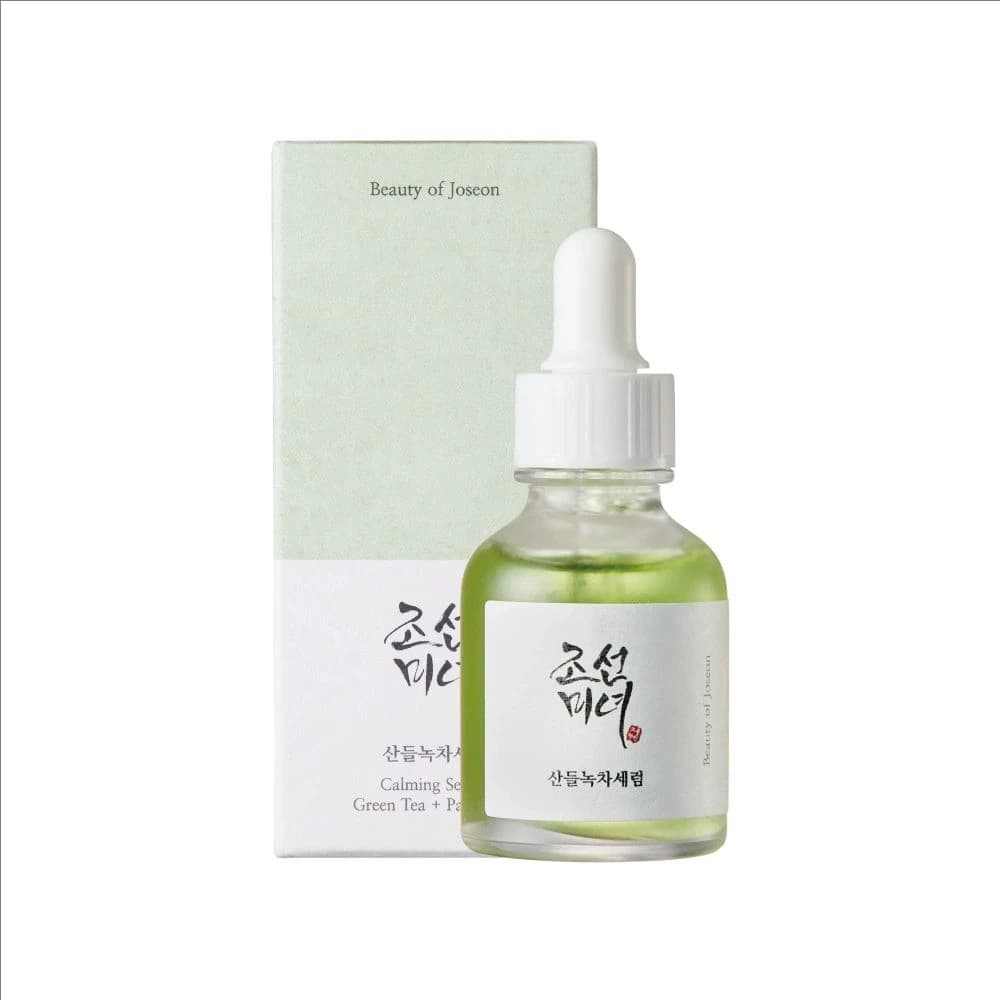 green tea calming facial serum bottle — image 7