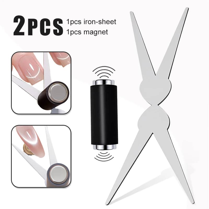 double-head French nail art magnet set — image 8