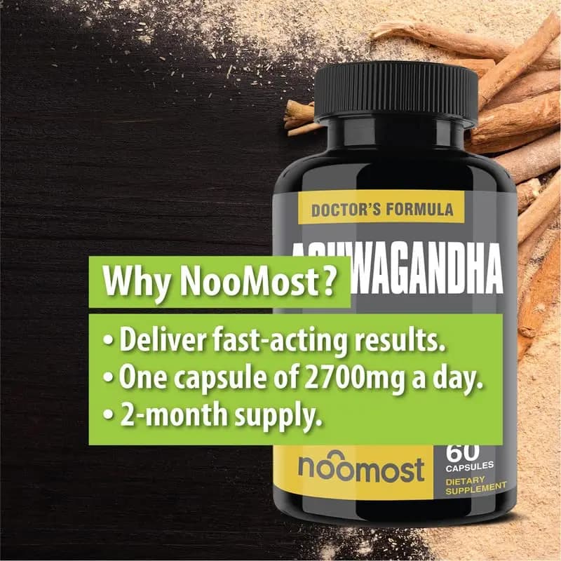 bottle of organic ashwagandha capsules — image 3