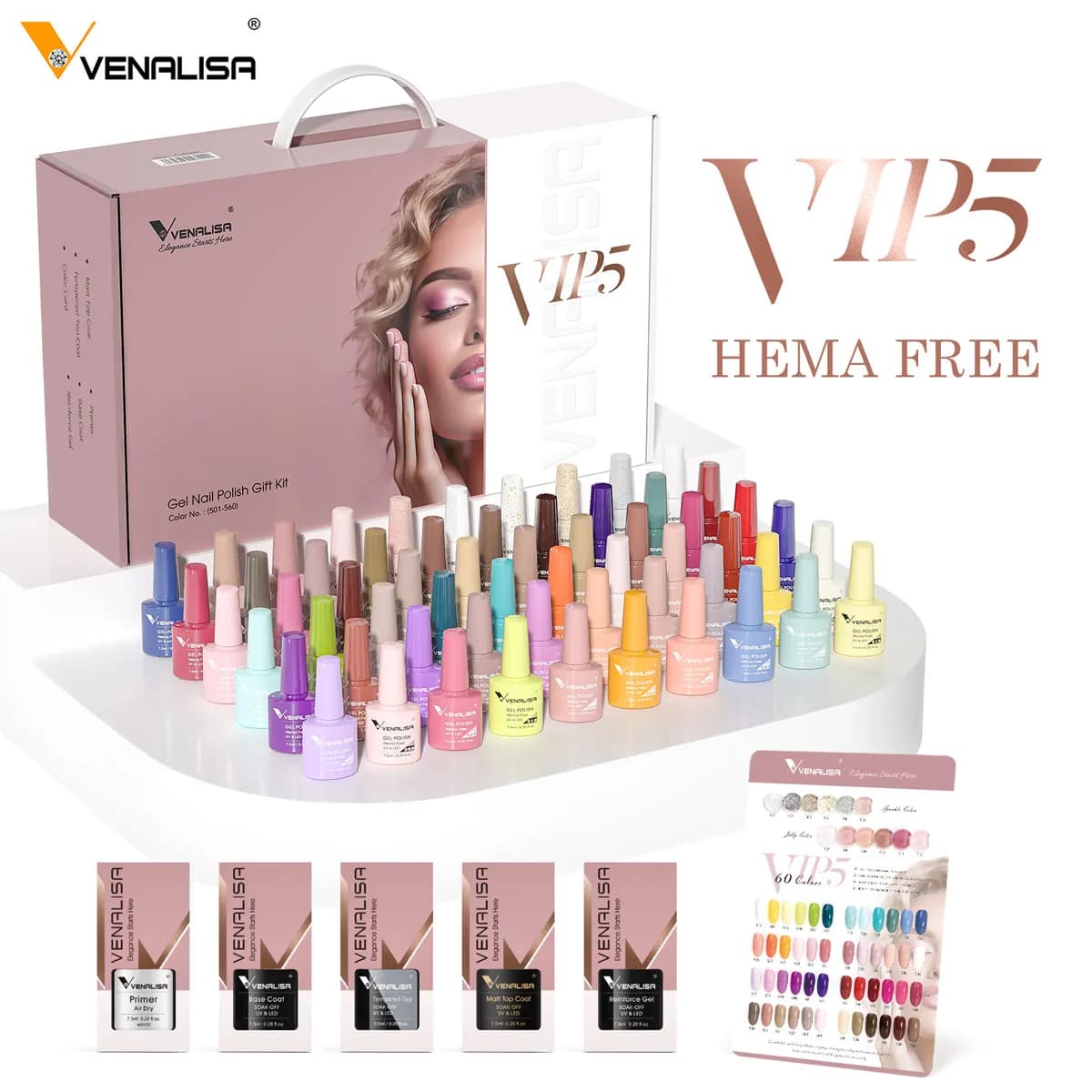 Venalisa HEMA TPO FREE Nail Gel Polish Glitter Gorgeous Full — image 6