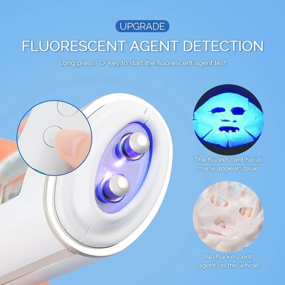 hand holding skin moisture and oil analyzer device — image 5