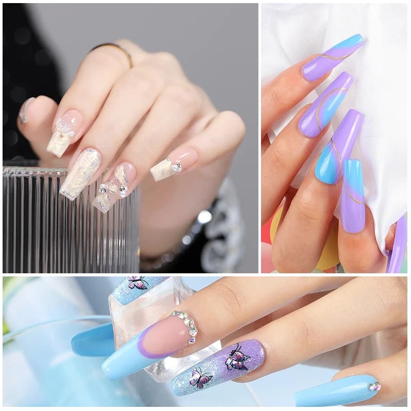 Poly Extension nail gel set with brushes and tips — image 6