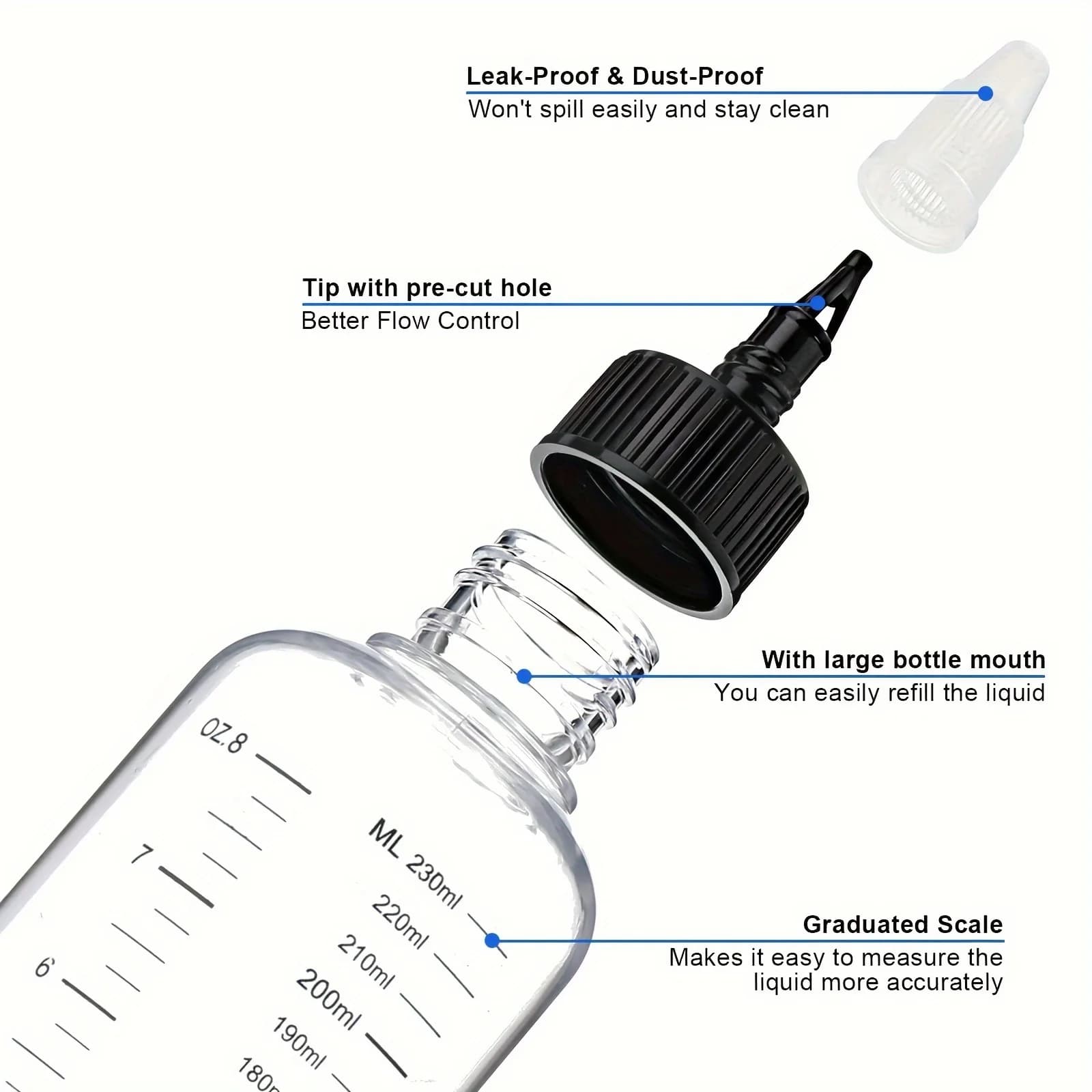 graduated squeeze bottle 250ml — image 3
