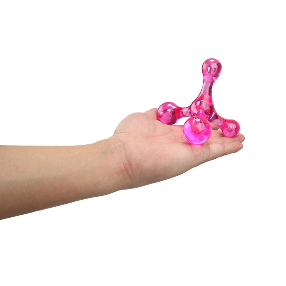 handheld deep tissue massager with 4‑leg acupressure head — image 3