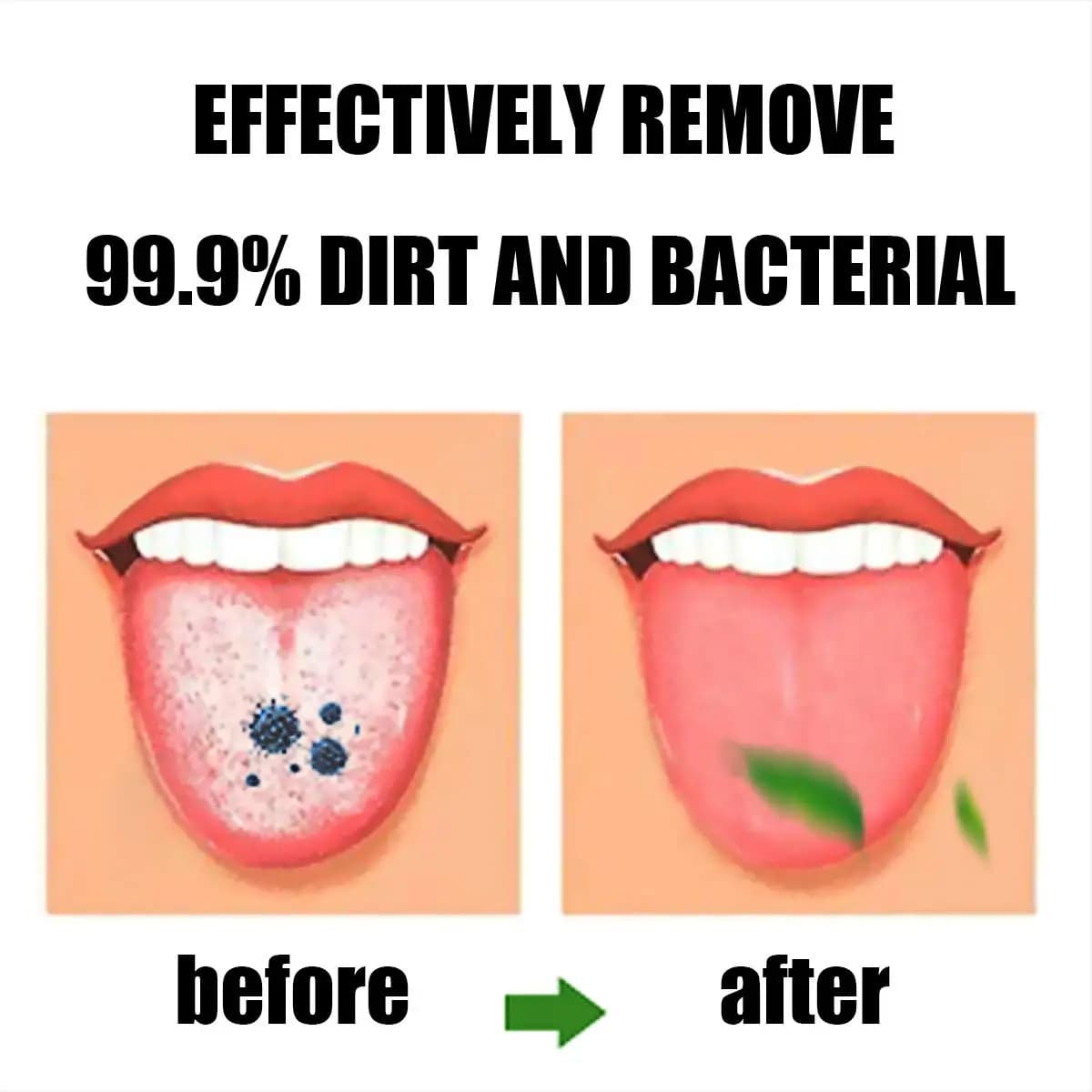 Reusable silicone tongue cleaner — image 4