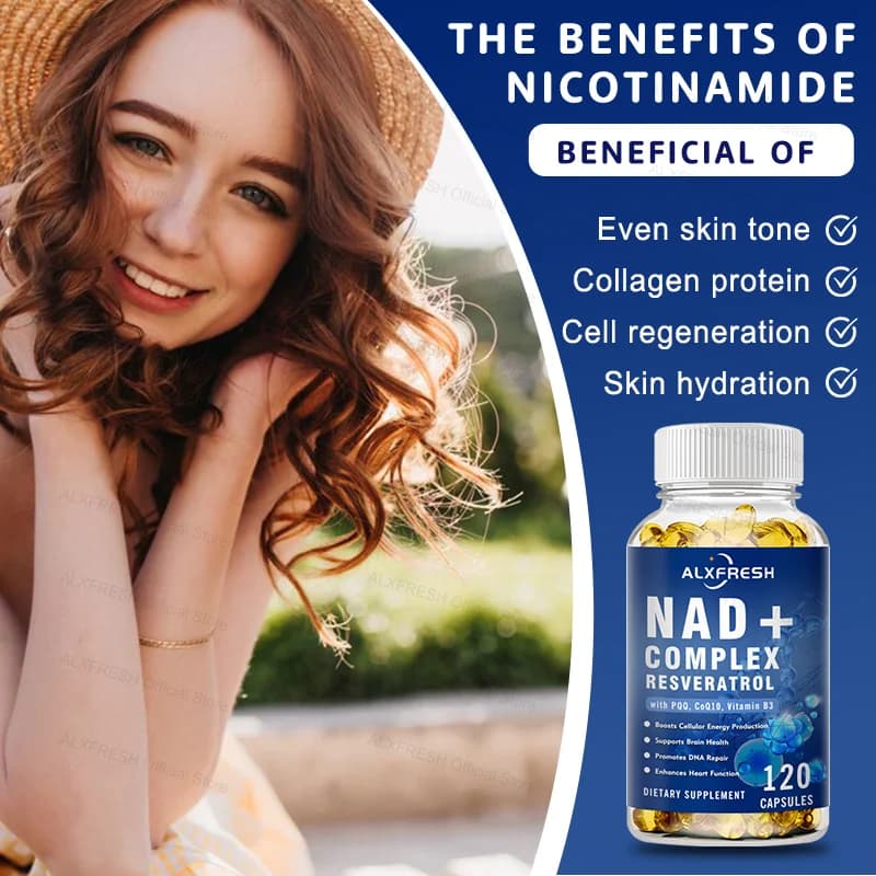 bottles of extra strength NAD supplement with resveratrol and coq10 — image 5