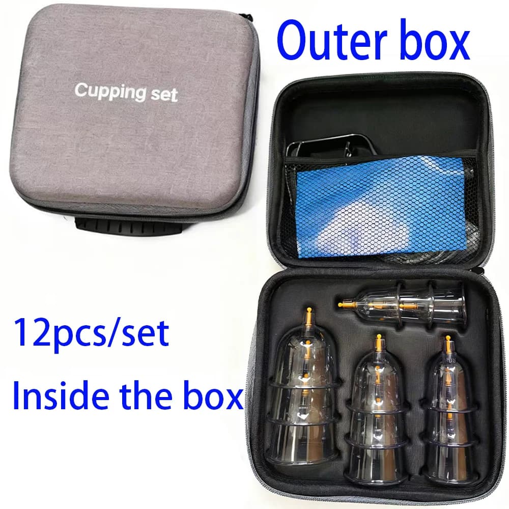 24-piece cupping set with hand pump and assorted vacuum cups — image 7