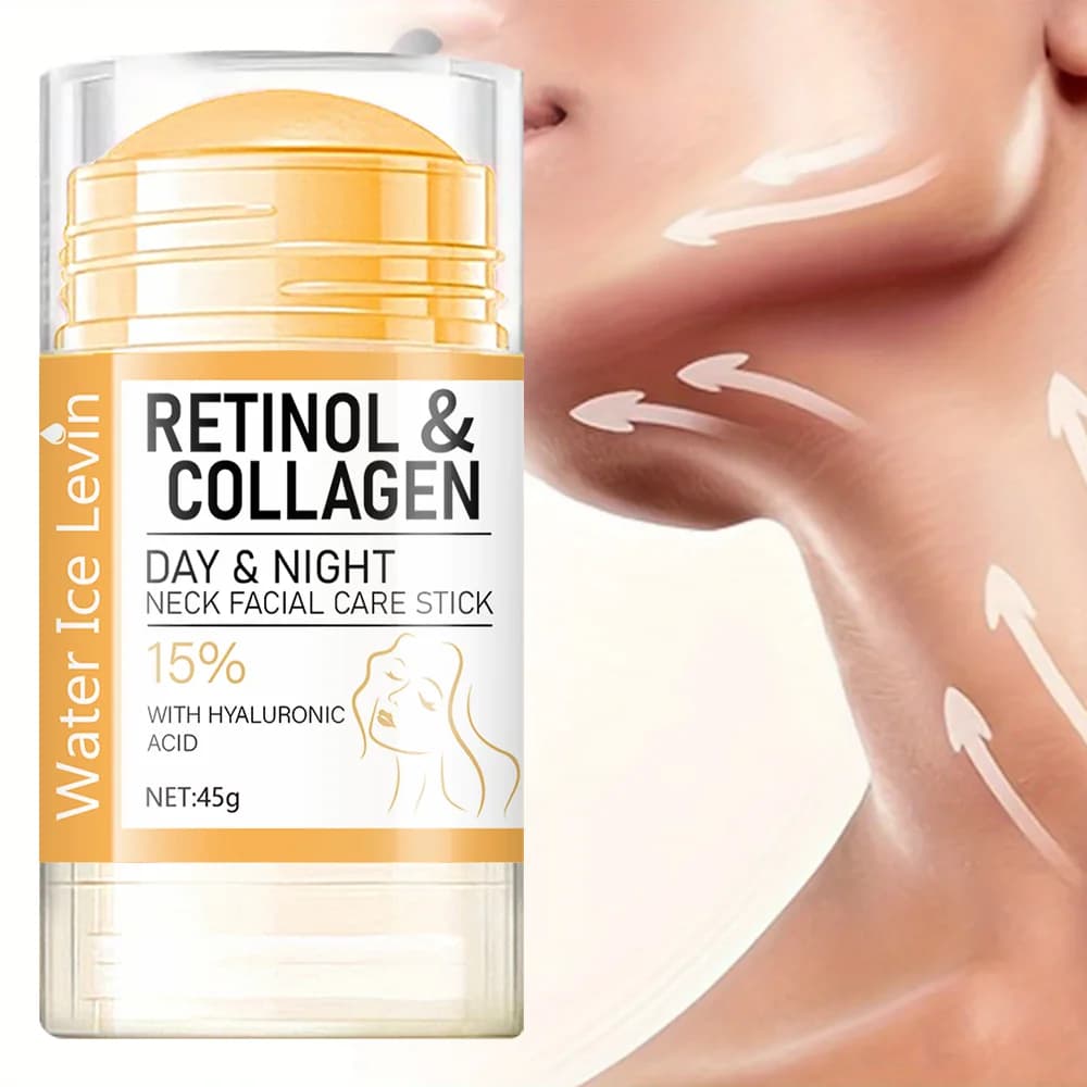Retinol and collagen neck cream stick in a white tube — image 1