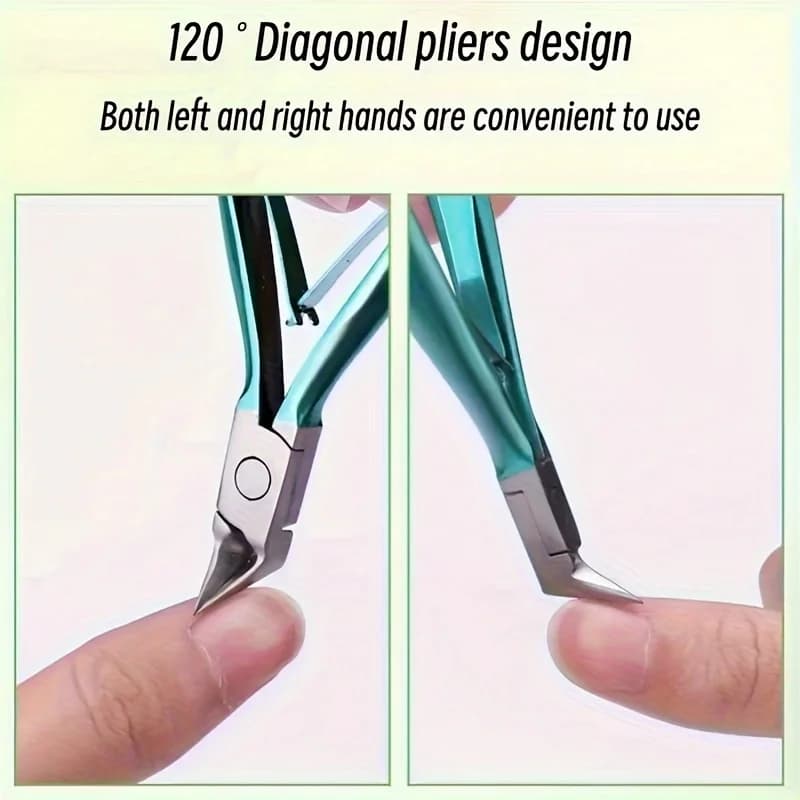 Stainless steel straight-blade ingrown toenail clippers — image 2