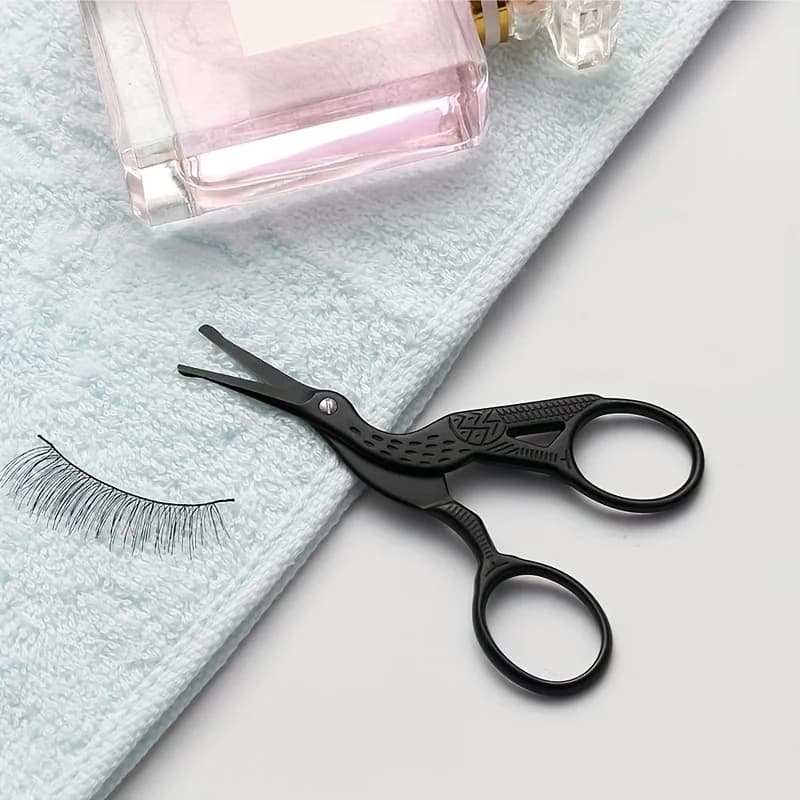 stainless steel round-head nose hair scissors — image 5