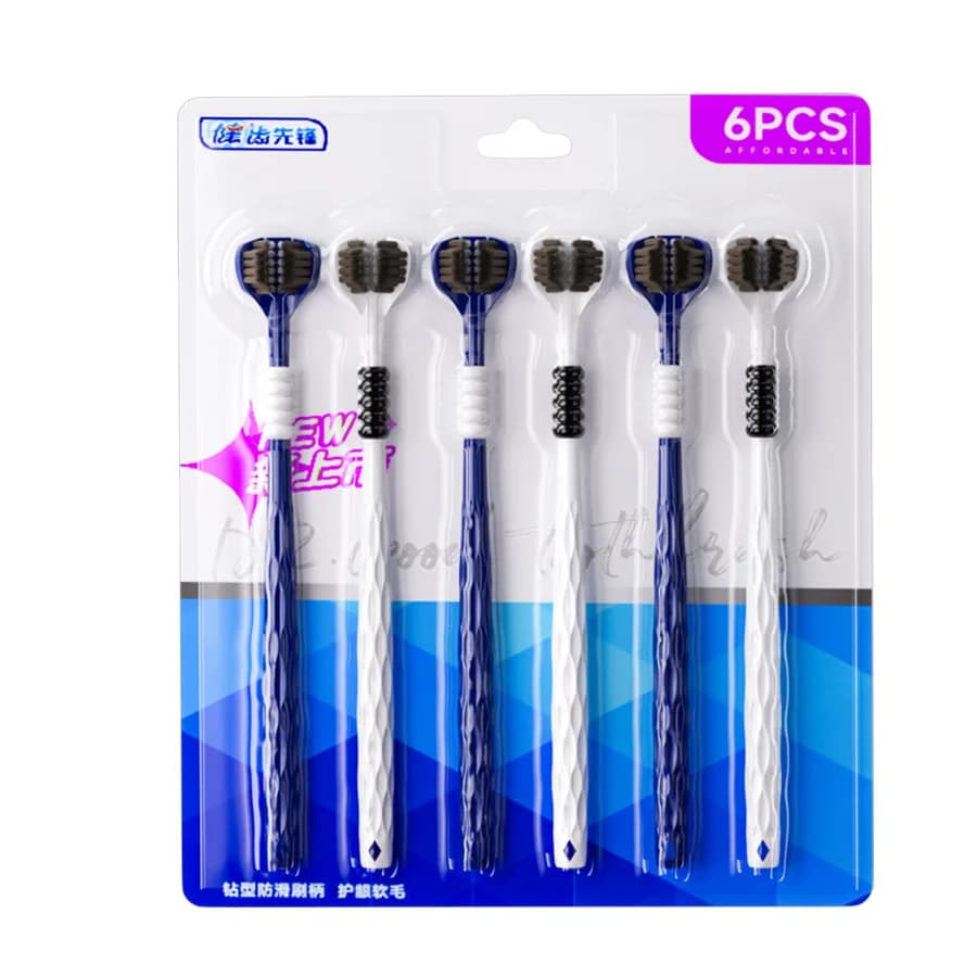 soft u-shaped 3d manual toothbrush set — image 7
