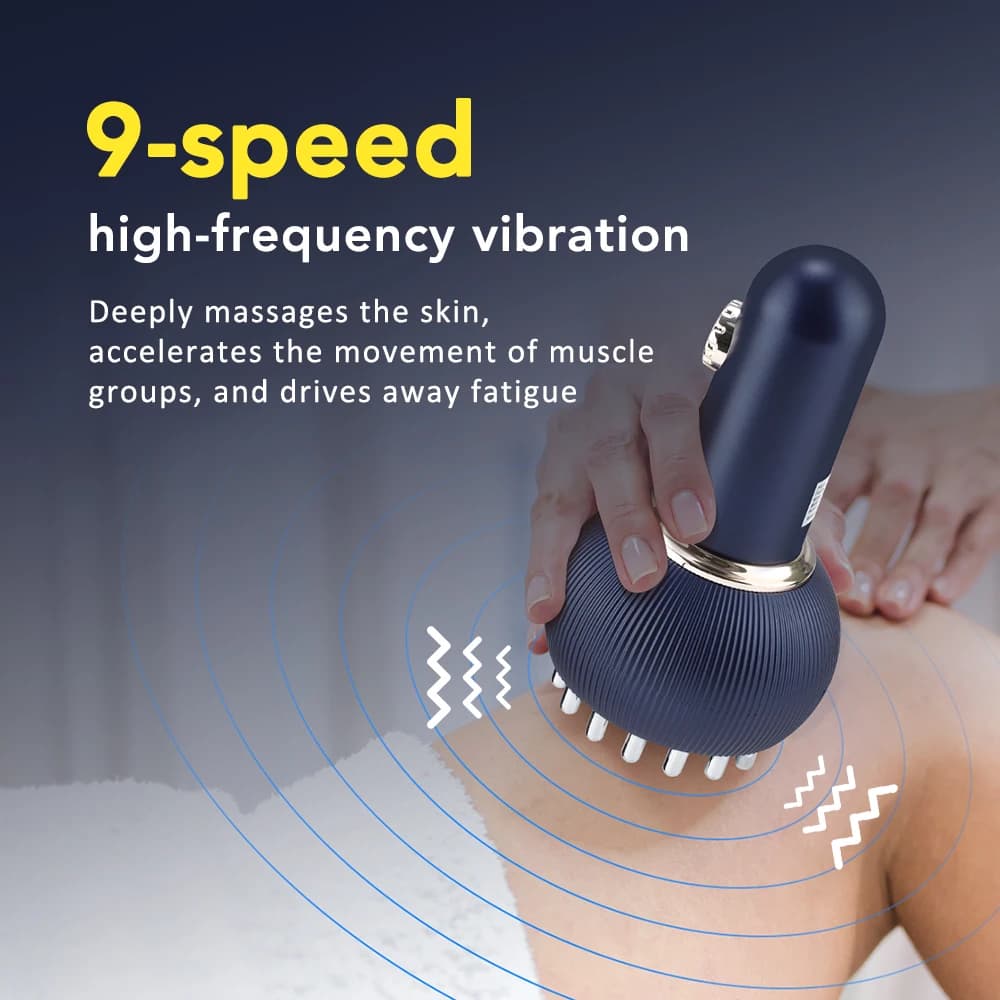 Rechargeable heated guasha massager brush — image 5