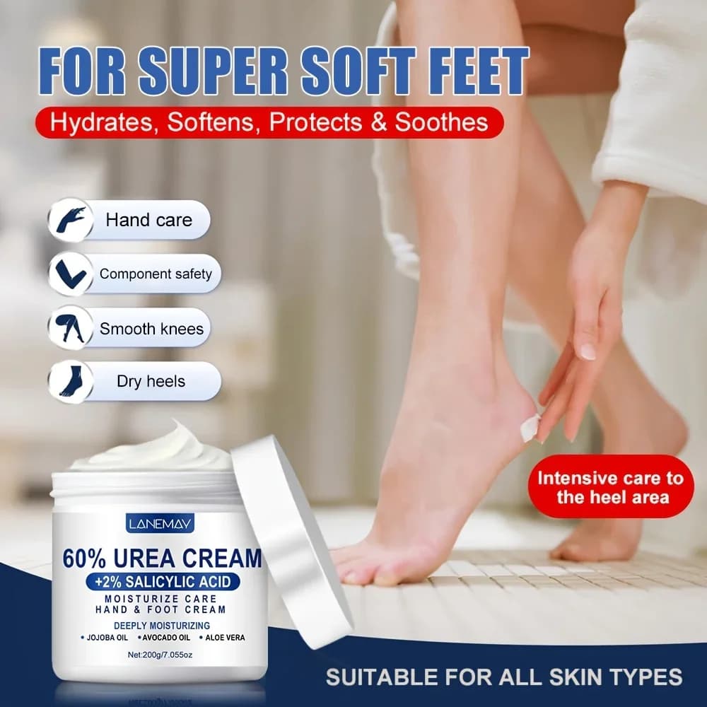 jar of 60% urea hand and foot moisturizing cream — image 2