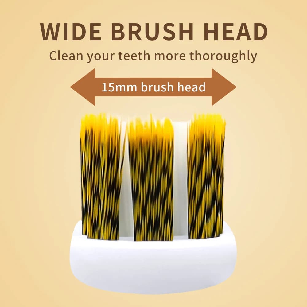 Gold and silver luxury toothbrush with electroplated handle — image 4