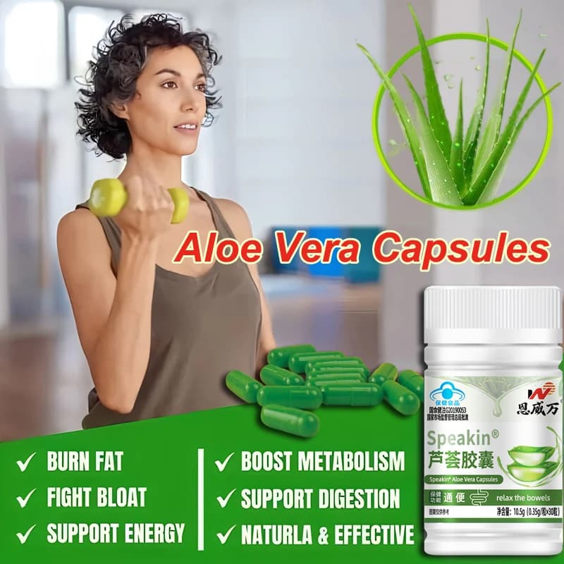 Aloe Vera Extract Capsules – Digestion & Weight Support