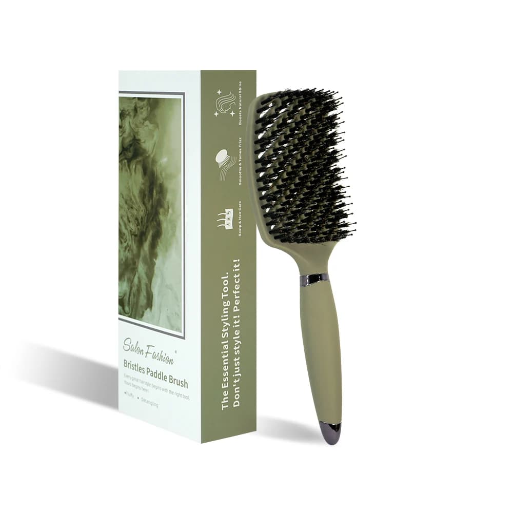 anti-static paddle brush with scalp massage bristles — image 8