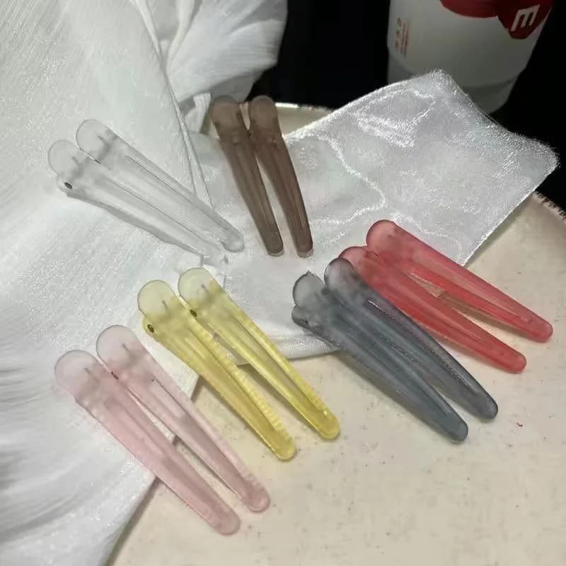 Candy Color Hair Clips – 7.5 cm Duckbill Set (2 pcs)