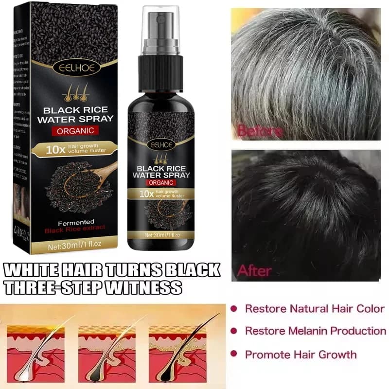 gray hair darkening serum bottle — image 5