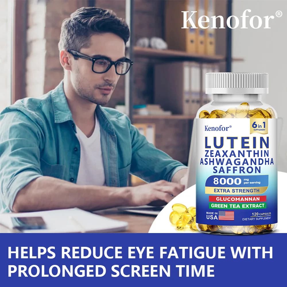 bottle of lutein and zeaxanthin supplement — image 4