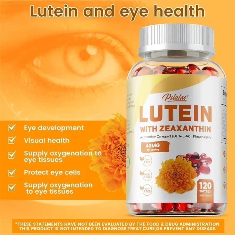 bottle of lutein and zeaxanthin capsules — image 4