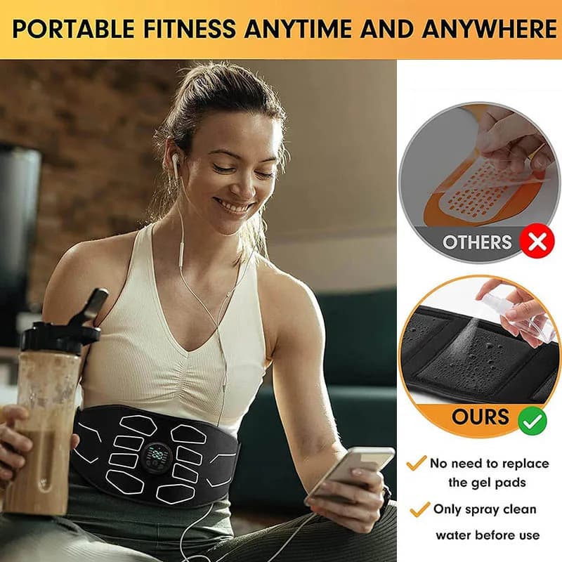 EMS abdominal trainer belt on a waist — image 5