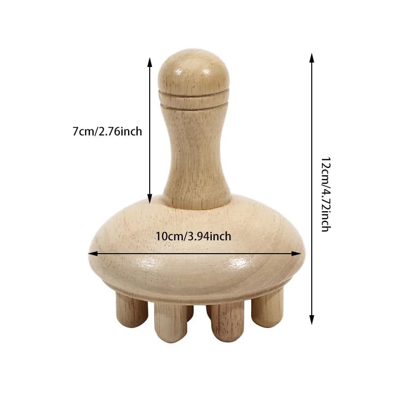 Wood therapy massage tool for cellulite and lymphatic drainage — image 8