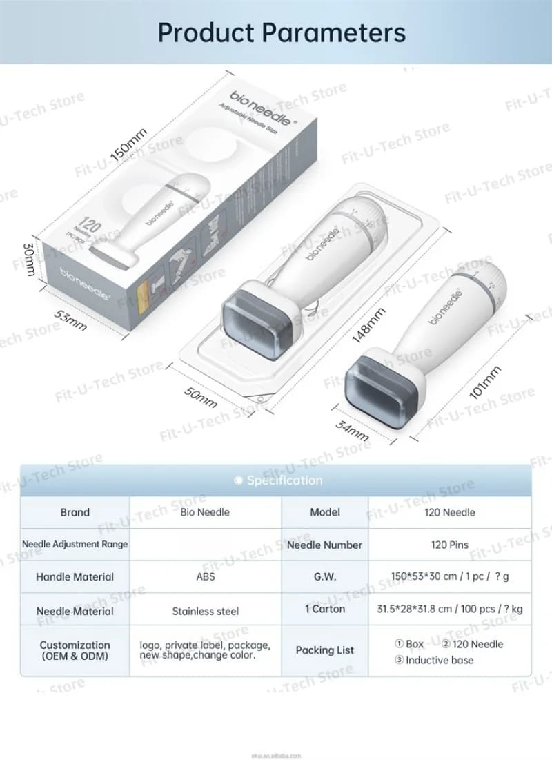 adjustable derma stamp with 120 microneedles — image 4