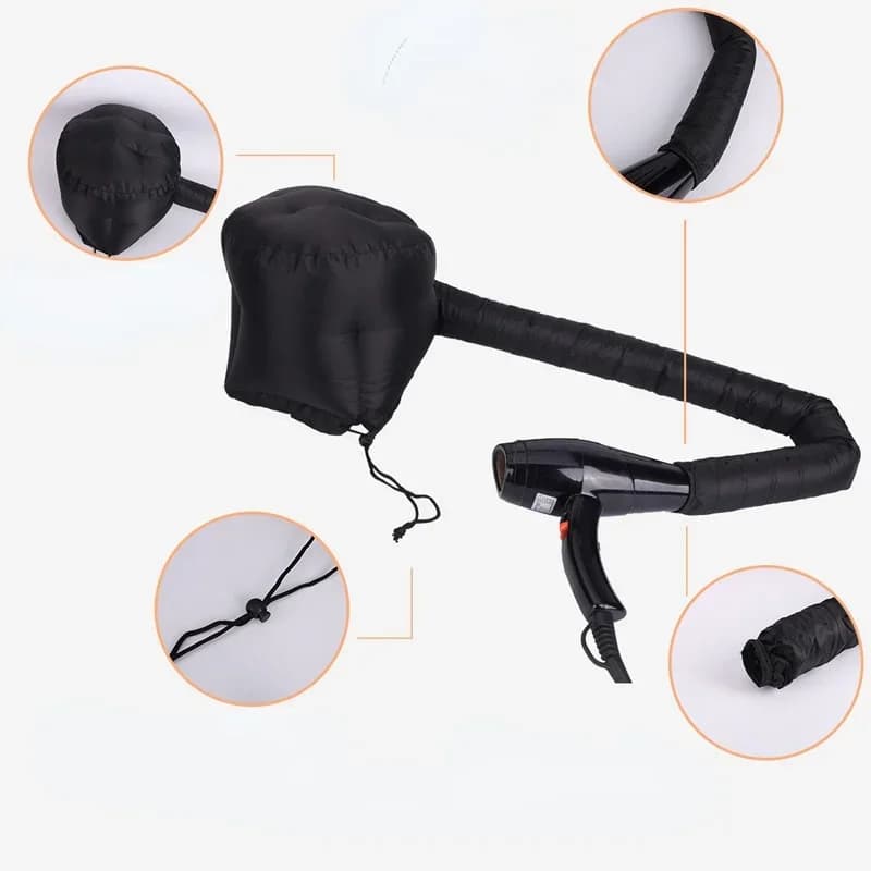 portable hair dryer cap with diffuser — image 6