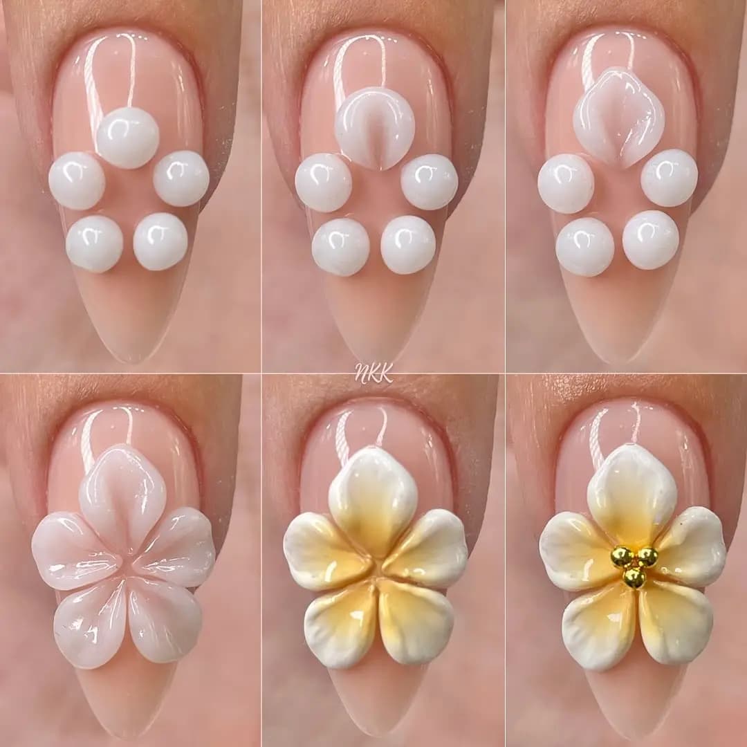 white 3d shaping gel nail extension jar — image 1