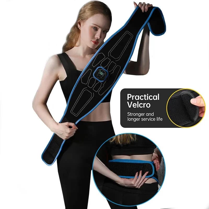 Smart EMS abdominal trainer belt on waist — image 5