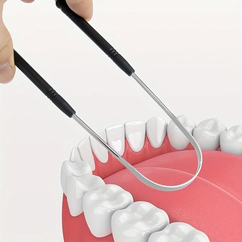 stainless steel tongue scraper — image 6