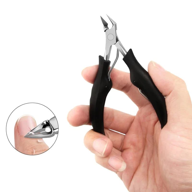 Sharp stainless steel ingrown toenail and cuticle nipper — image 4